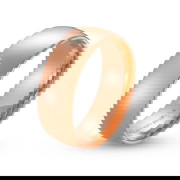 Low Dome Comfort Fit 8mm Wedding Band