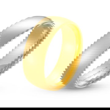 Low Dome Comfort Fit 8mm Wedding Band