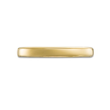 Euro Comfort Fit 2.5mm Wedding Band In White Gold 10K