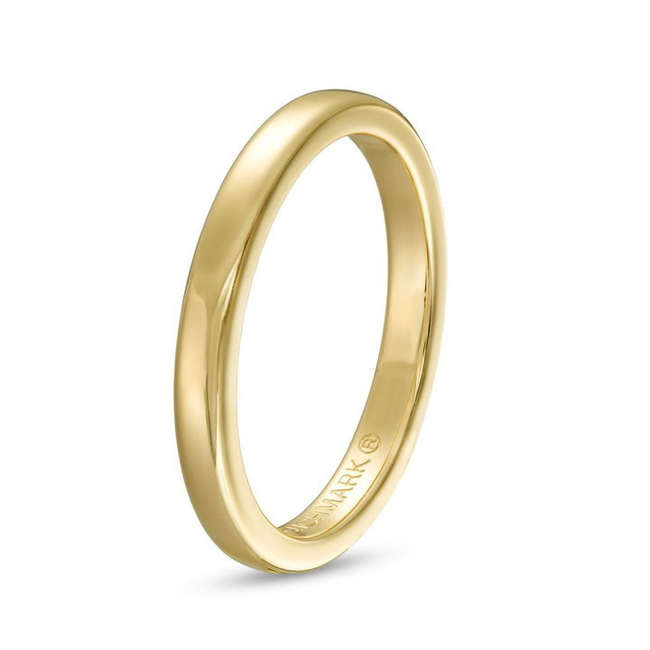 Yellow Gold 14K Euro Comfort Fit 2.5mm Wedding Band