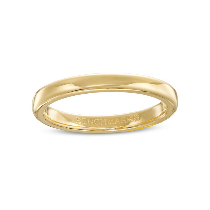 Yellow Gold 14K Euro Comfort Fit 2.5mm Wedding Band