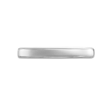 Euro Comfort Fit 2.5mm Wedding Band In White Gold 10K
