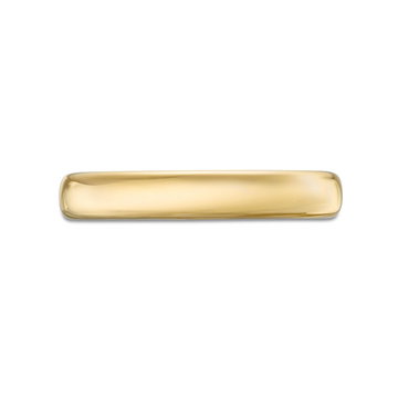 Euro Comfort Fit 3.5mm Wedding Band In Yellow Gold 10K