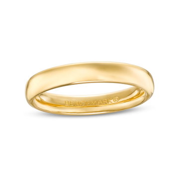 Euro Comfort Fit 3.5mm Wedding Band In Yellow Gold 10K