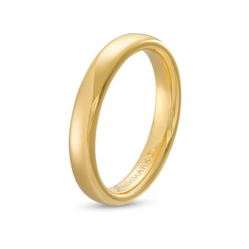 Euro Comfort Fit 3.5mm Wedding Band In Yellow Gold 10K