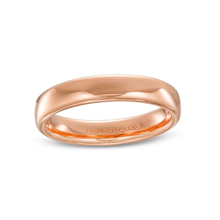 Rose Gold 14K Euro Comfort Fit 4.5mm Wedding Band