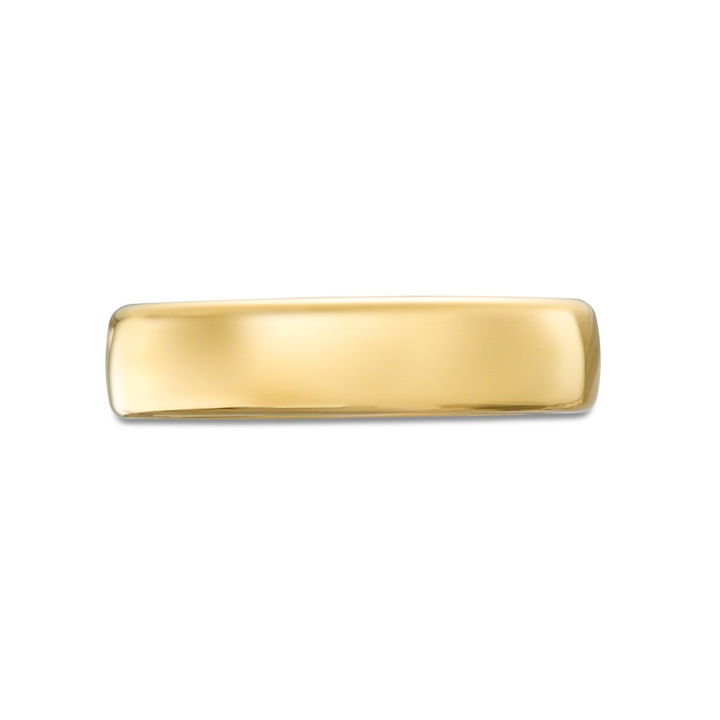 Euro Comfort Fit 5.5mm Wedding Band In Yellow Gold 10K