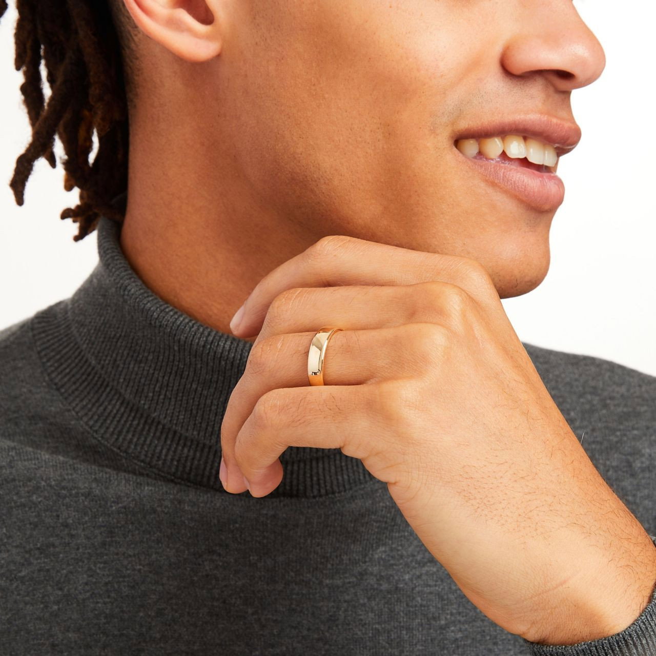 Euro Comfort Fit 5.5mm Wedding Band 1
