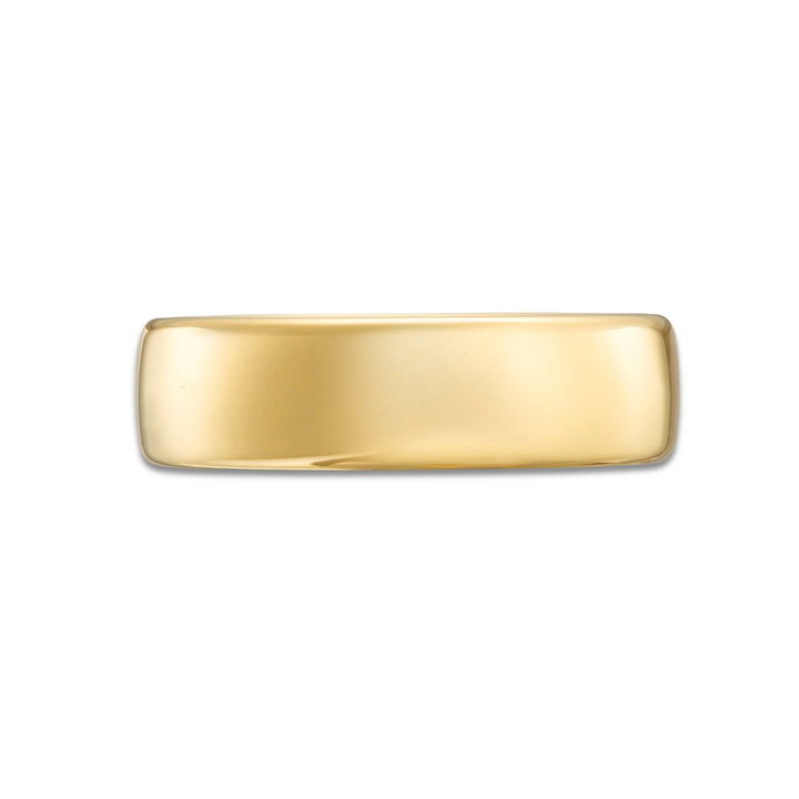 Yellow Gold 14K Euro Comfort Fit 6.5mm Wedding Band