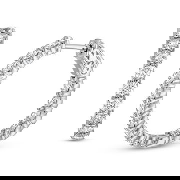 Classic In/Out Diamond Hoop Earrings