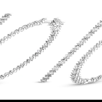 Classic In/Out Diamond Hoop Earrings