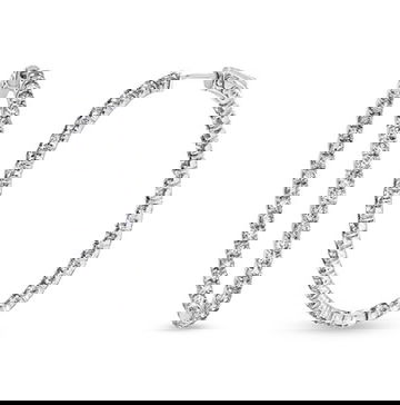 Classic In/Out Diamond Hoop Earrings