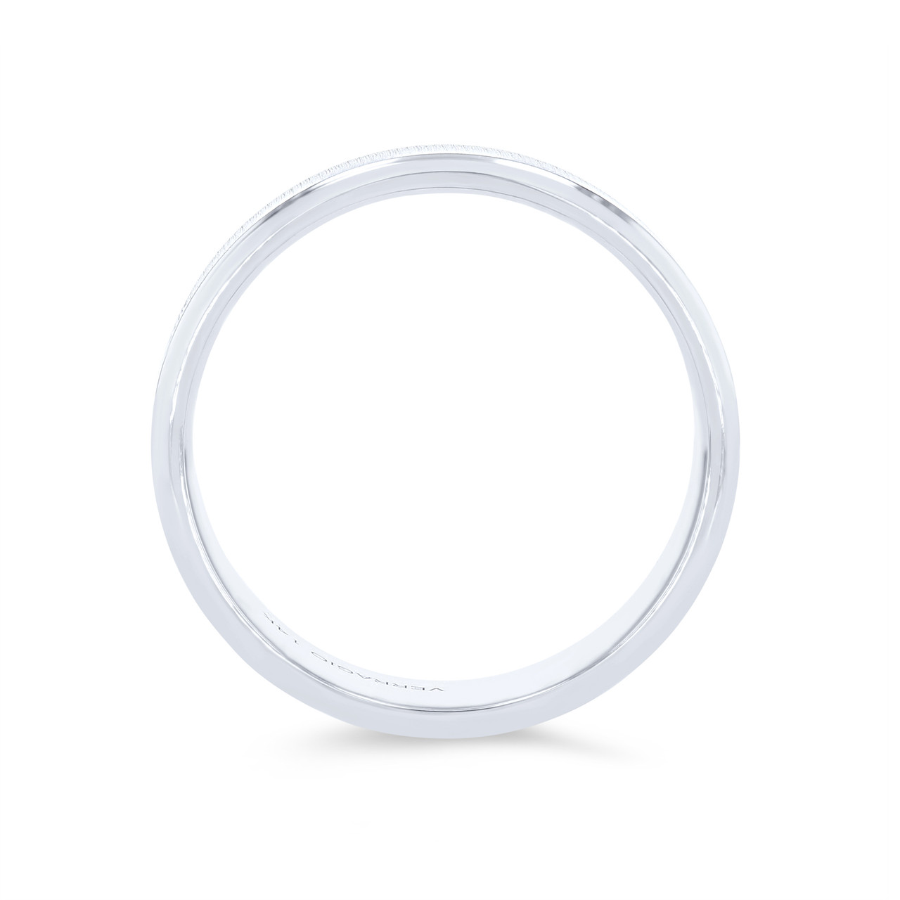 Verragio Matte with Polish Edge Wedding Band 2