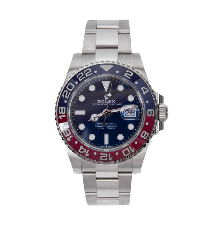Rolex GMT-Master II 40 Blue Dial Watch | "Pepsi" | White Gold