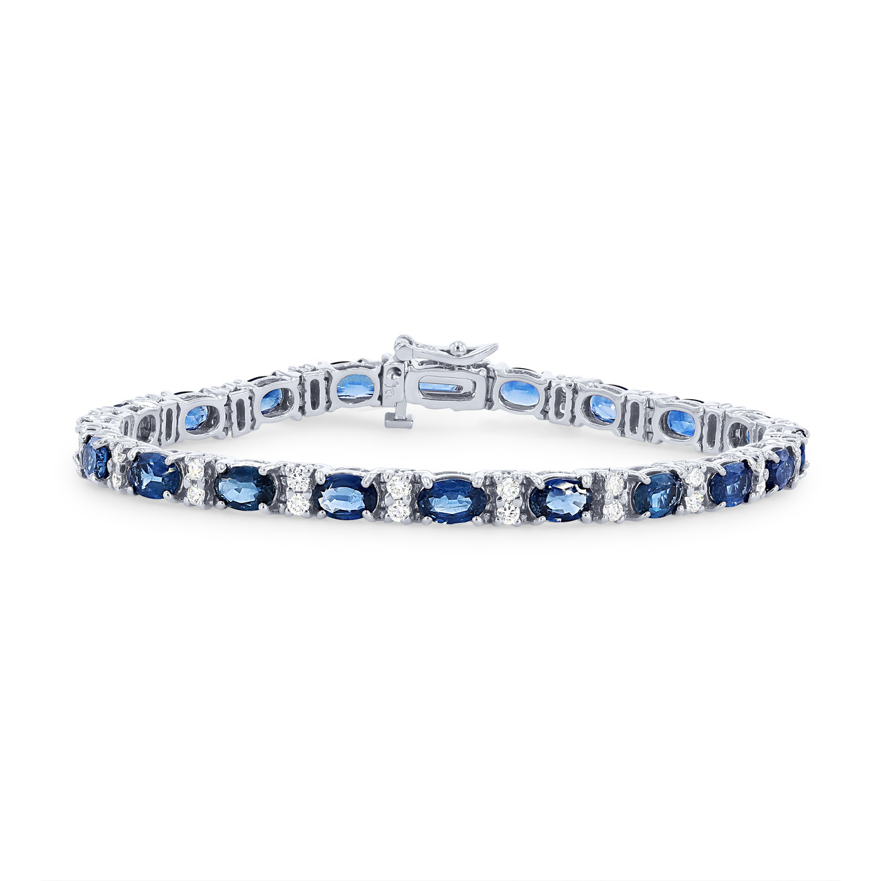 Alternating Sapphire & Diamond Bracelet 0