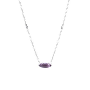 Tacori Horizon Shine Amethyst and Diamond Necklace
