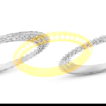 Two Row Knife Edge Diamond Wedding Band by Diamonds Direct Designs 1