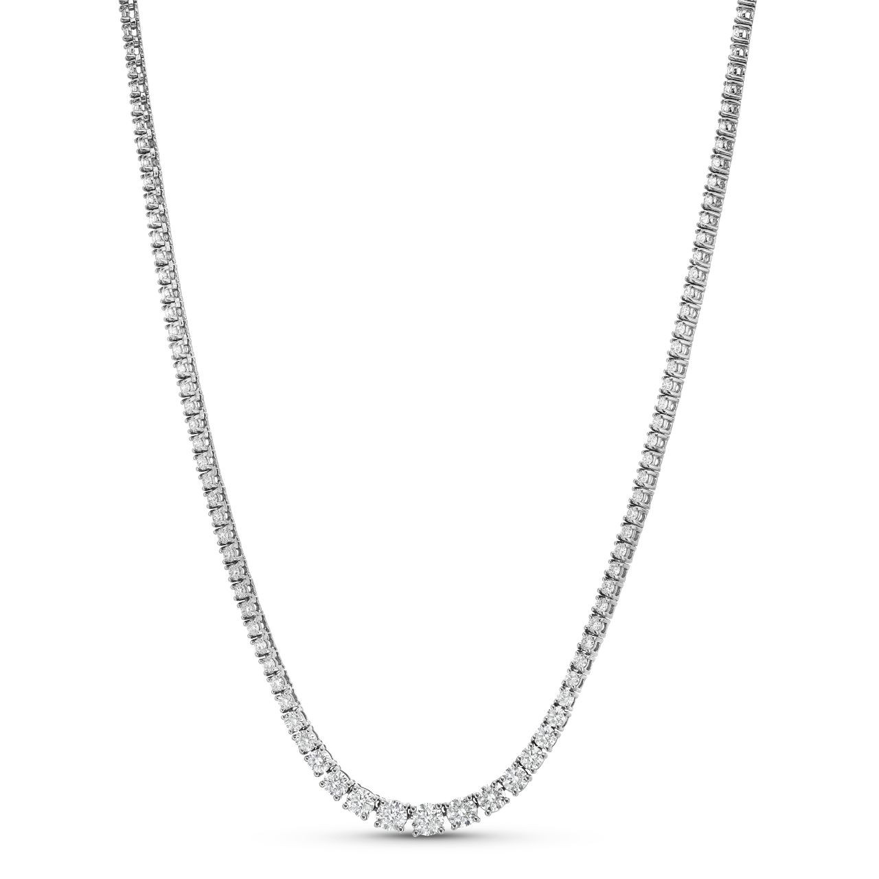 Graduated Diamond Riviera Necklace 0