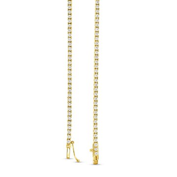 Graduated Diamond Riviera Necklace In Yellow Gold 14K