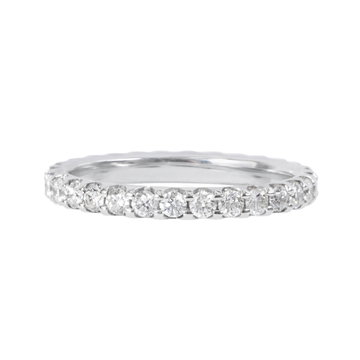 Eternity Diamond Wedding Band In White Gold 14K