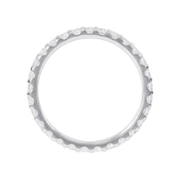 Eternity Diamond Wedding Band In White Gold 14K