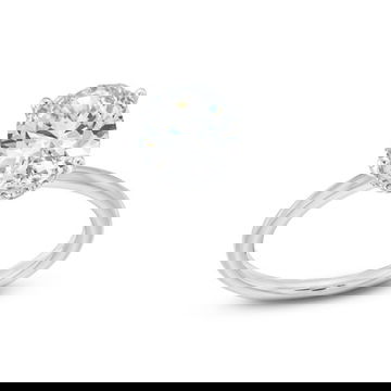 Solitaire Mixed Metal Hidden Halo Engagement Setting By Diamonds Direct Designs