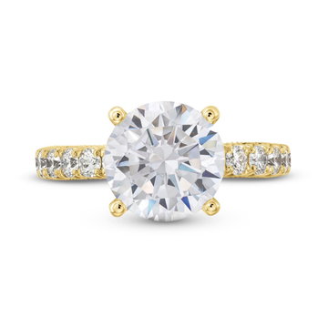 Simon G. Shared Prong Diamond Engagement Setting In Yellow Gold 18K