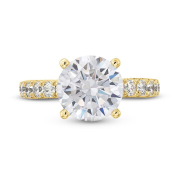 Simon G. Shared Prong Diamond Engagement Setting In Yellow Gold 18K