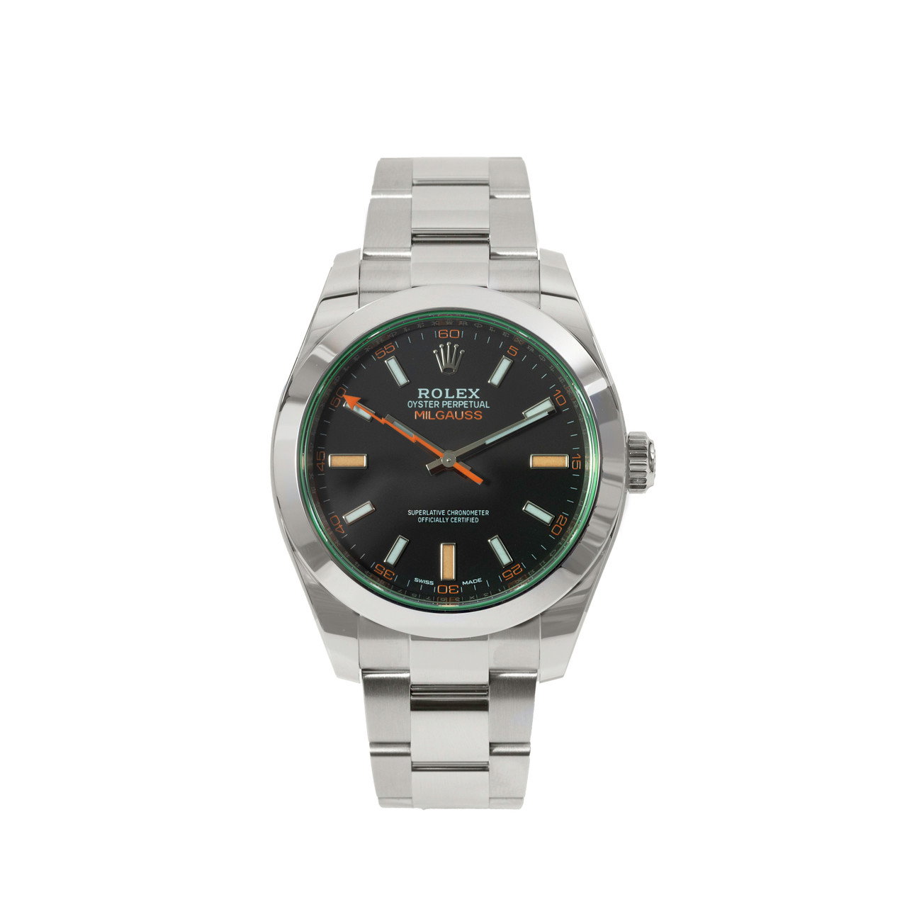 Rolex Milgauss 40 Black Dial Watch | Oystersteel