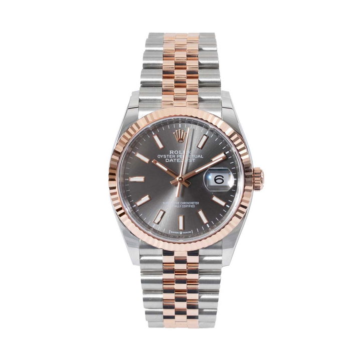 Rolex Datejust 36 Slate Dial Watch | Oystersteel & Rose Gold