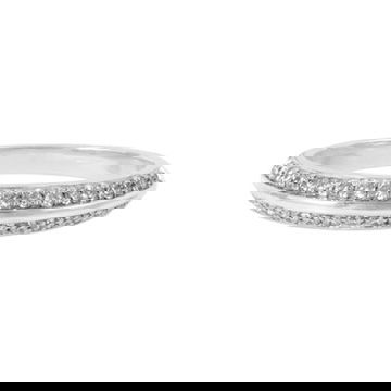 Knife Edge Diamond Wedding Band