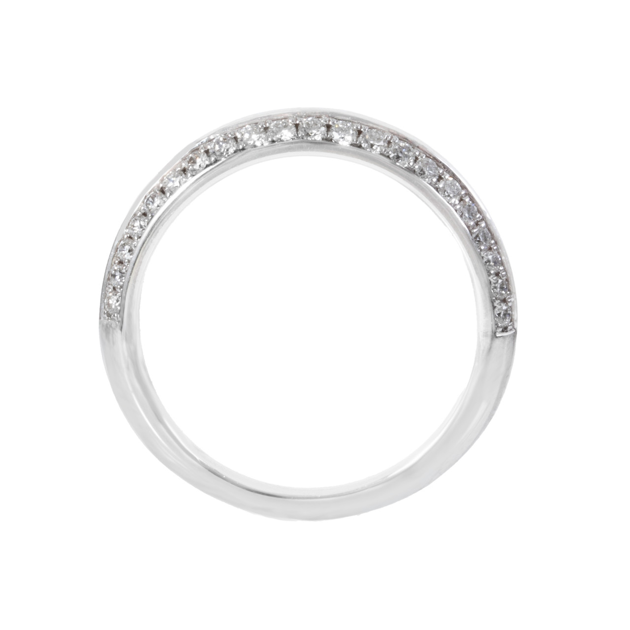 Knife Edge Diamond Wedding Band 2