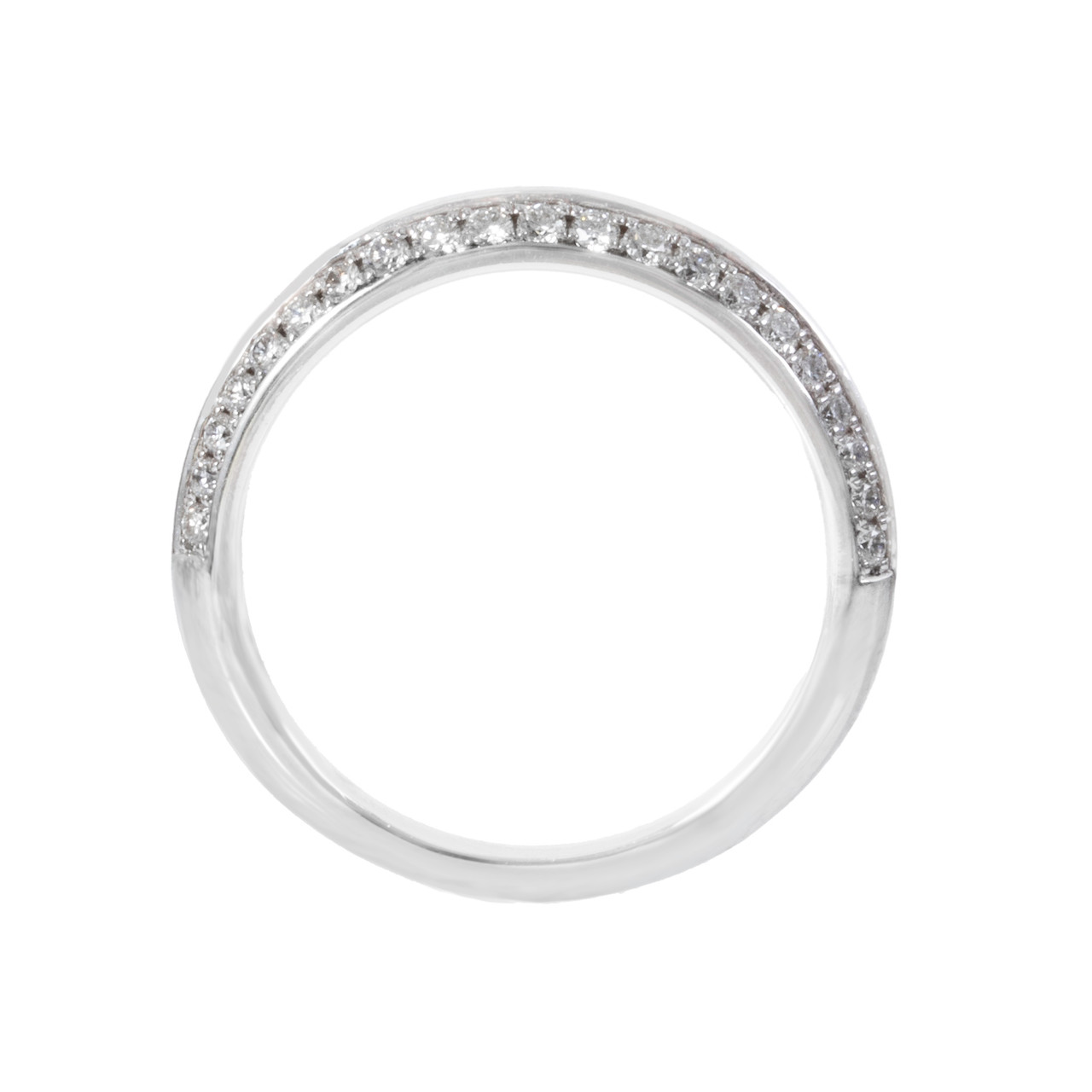 Knife Edge Diamond Wedding Band 2