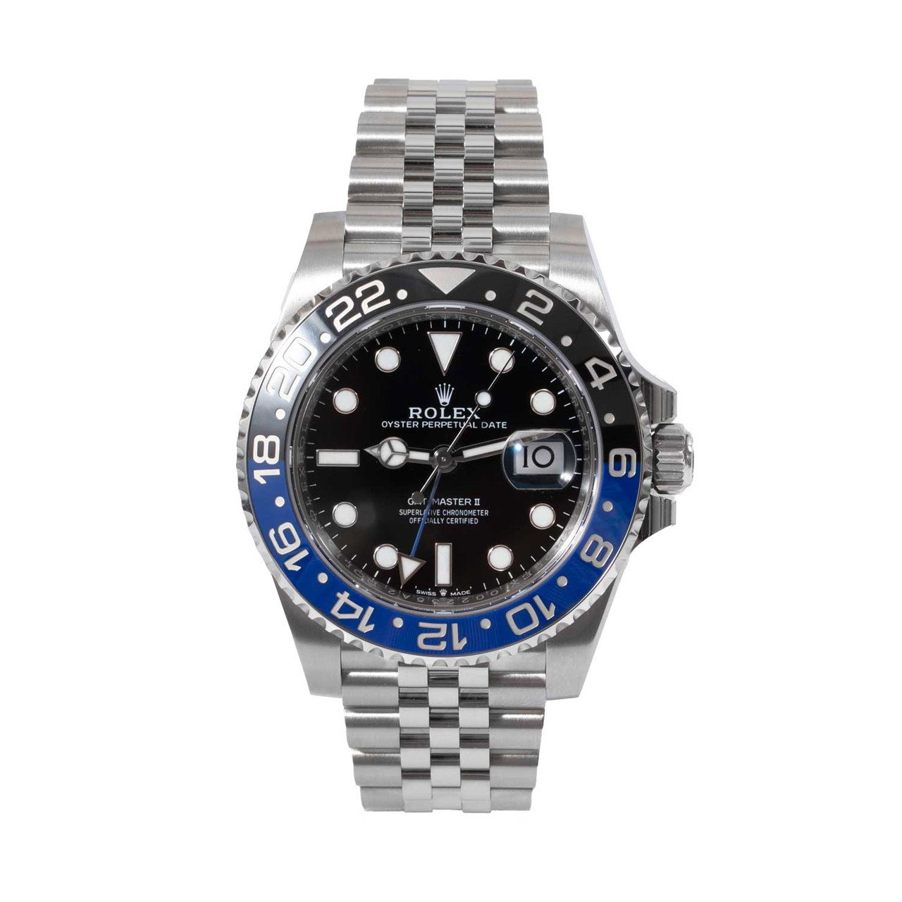 Rolex GMT-Master II 40 Black Dial Watch | "Batgirl" | Oystersteel