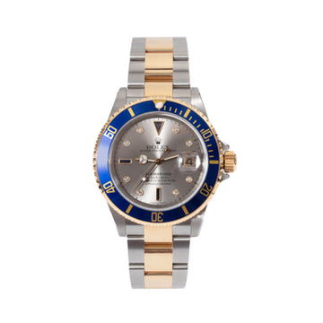Rolex Submariner Date 40 Serti Dial Watch | Oystersteel & Yellow Gold