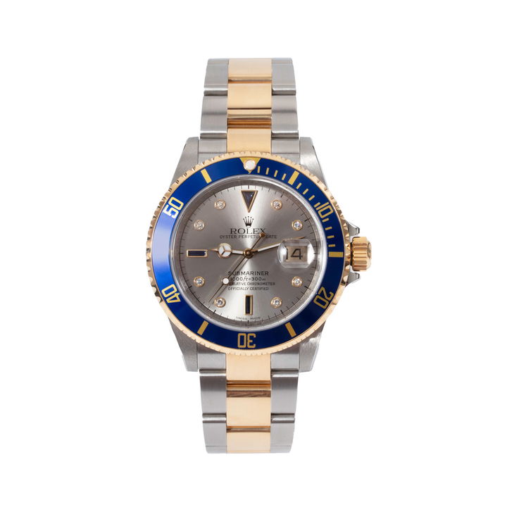 Rolex Submariner Date 40 Serti Dial Watch | Oystersteel & Yellow Gold