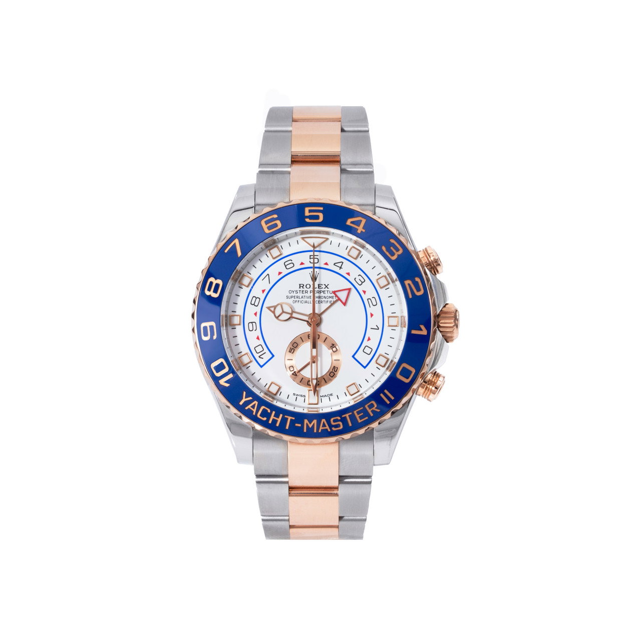 Rolex Yacht-Master II 44 White Dial Watch | Oystersteel & Rose Gold 0