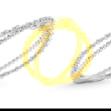 Beaded Criss Cross Ring