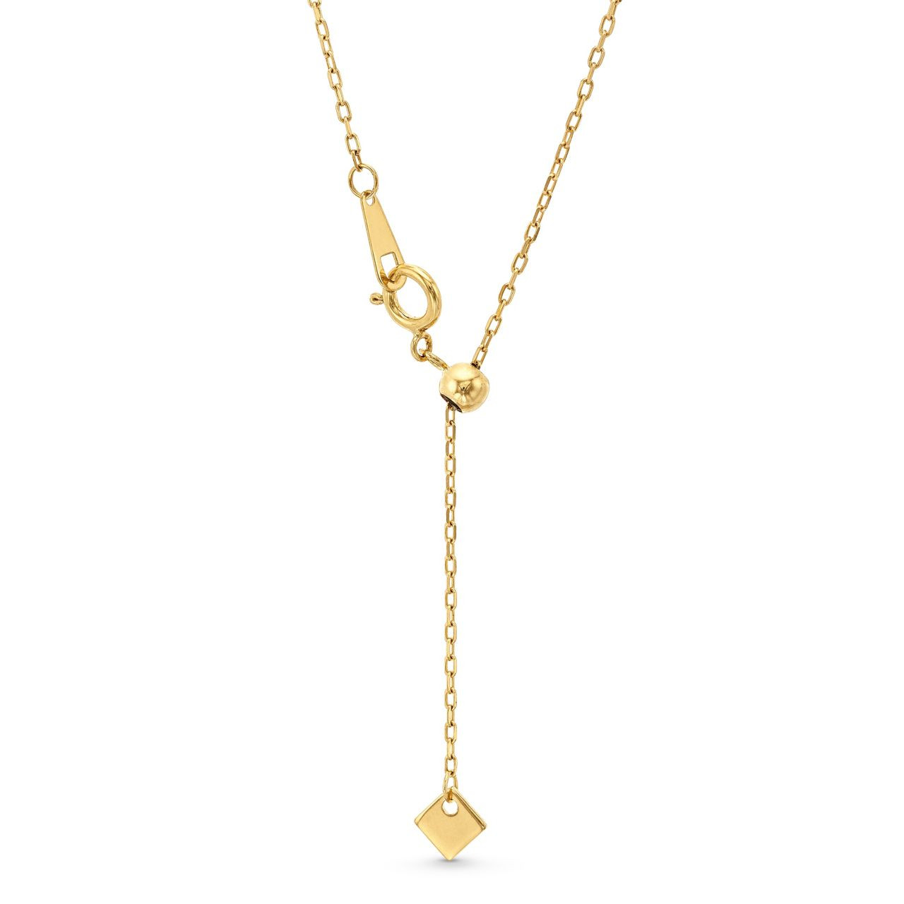 Emerald Gold Frame Solitaire Pendant Necklace 1