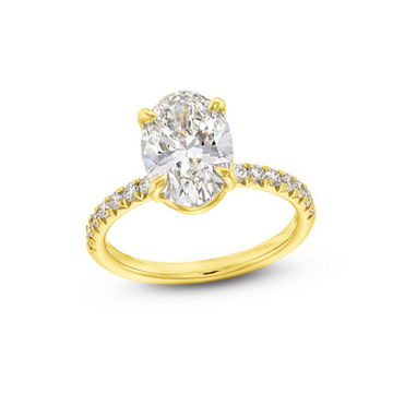 Oval Lab Grown Diamond Engagement Ring by Diamonds Direct Designs