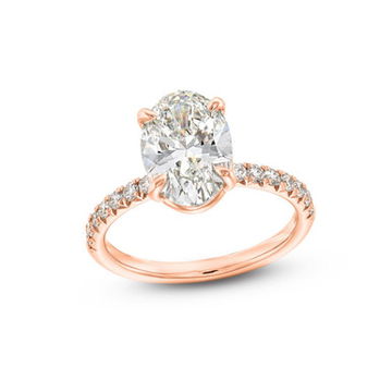 Oval Lab Grown Diamond Engagement Ring by Diamonds Direct Designs