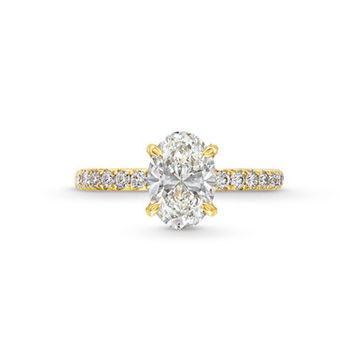 Oval Lab Grown Diamond Engagement Ring by Diamonds Direct Designs