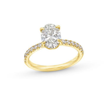 Oval Lab Grown Diamond Engagement Ring by Diamonds Direct Designs