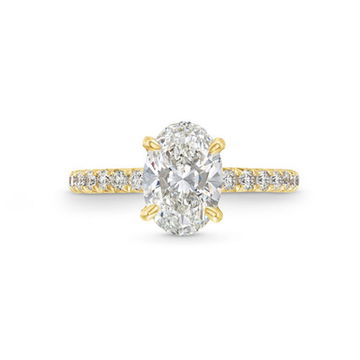 Oval Lab Grown Diamond Engagement Ring by Diamonds Direct Designs