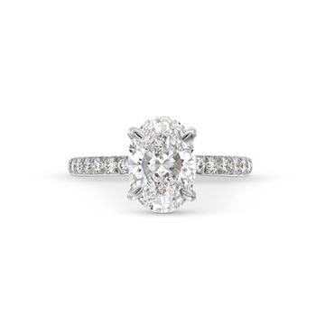 Oval Lab Grown Diamond Engagement Ring by Diamonds Direct Designs