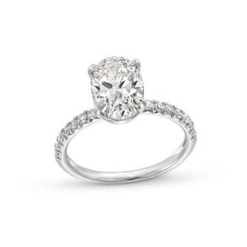Oval Lab Grown Diamond Engagement Ring by Diamonds Direct Designs