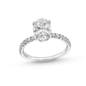 Oval Lab Grown Diamond Engagement Ring by Diamonds Direct Designs