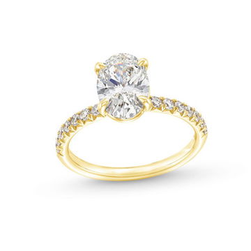Oval Lab Grown Diamond Engagement Ring by Diamonds Direct Designs