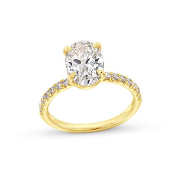 Oval Lab Grown Diamond Engagement Ring by Diamonds Direct Designs