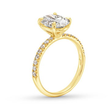 Oval Lab Grown Diamond Engagement Ring by Diamonds Direct Designs